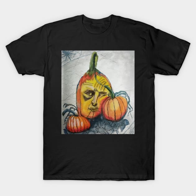 Pumpkin T-Shirt by teenamarie23art